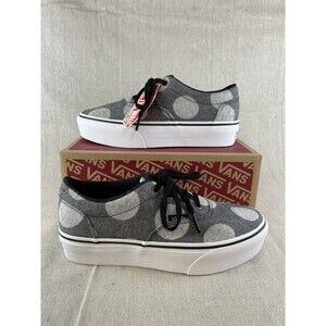 Vans Doheny Women’s Platform 6.5W Black & White Fuzzy Dot New VN0A4U212X9 Skater